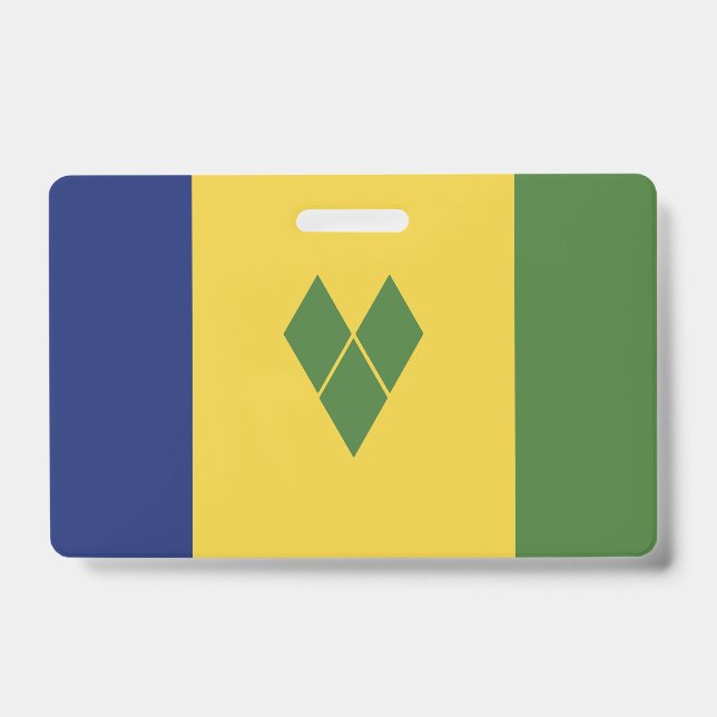 Badge Drapeau de Saint-Vincent-et-les-Grenadines (Avant)