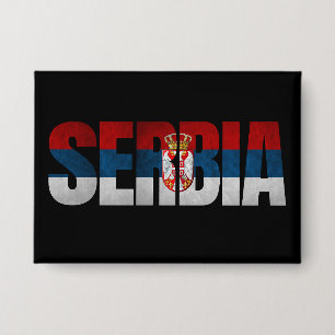 Badge Drapeau de Serbie / Drapeau serbe