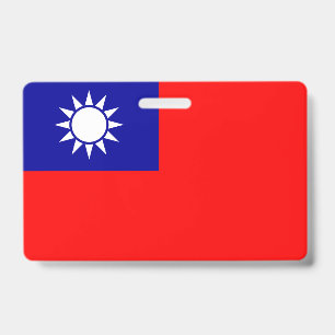 Badge Drapeau de Taïwan : République de Chine, Taipei ch