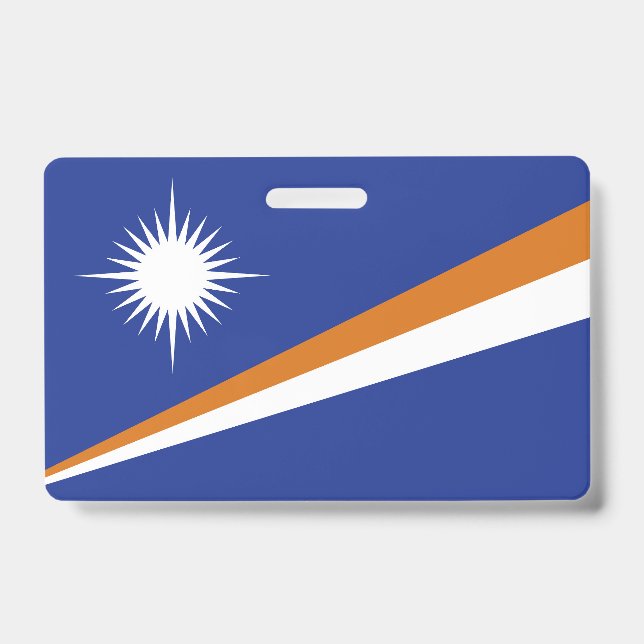 Badge Drapeau des Îles Marshall (Avant)