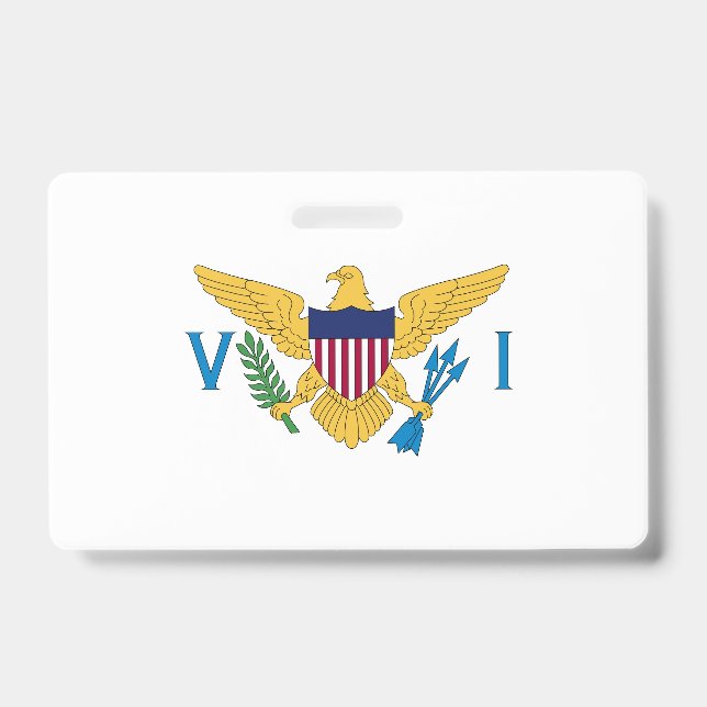 Badge Drapeau des îles Vierges américaines (Avant)