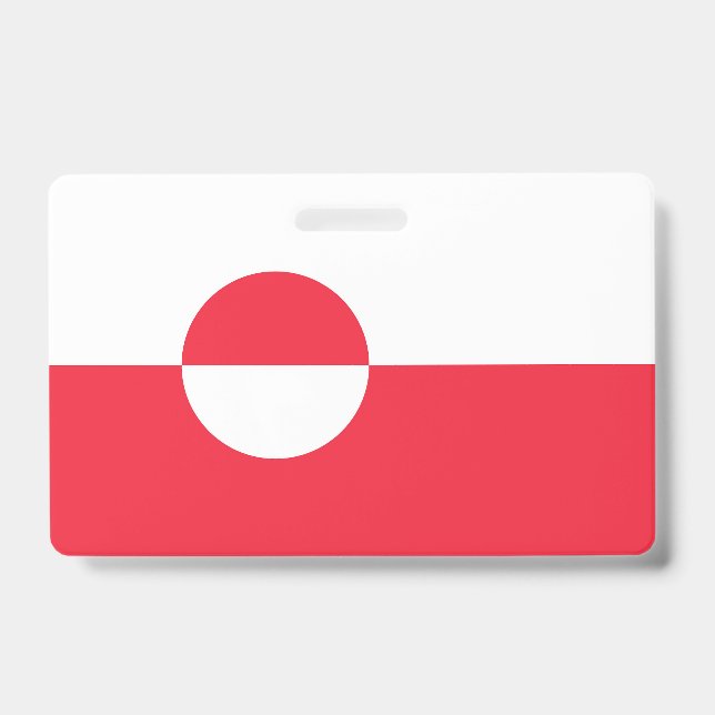 Badge Drapeau du Groenland (Avant)