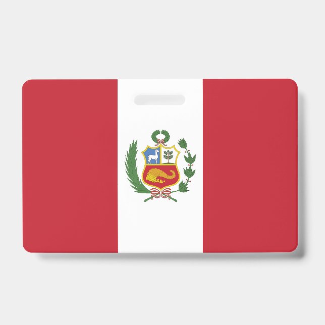 Badge Drapeau du Pérou (Avant)
