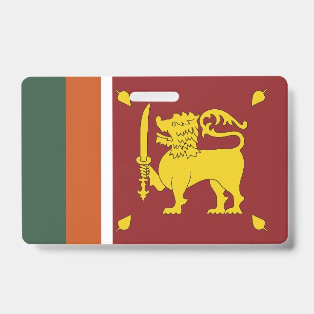 Badge Drapeau du Sri Lanka (Avant)
