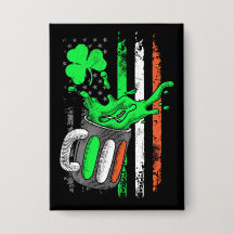 Drapeau irlandais drôle de bière