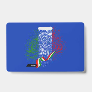 Badge Drapeau italien