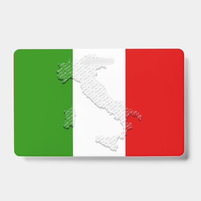 Badge Drapeau italien (Avant)