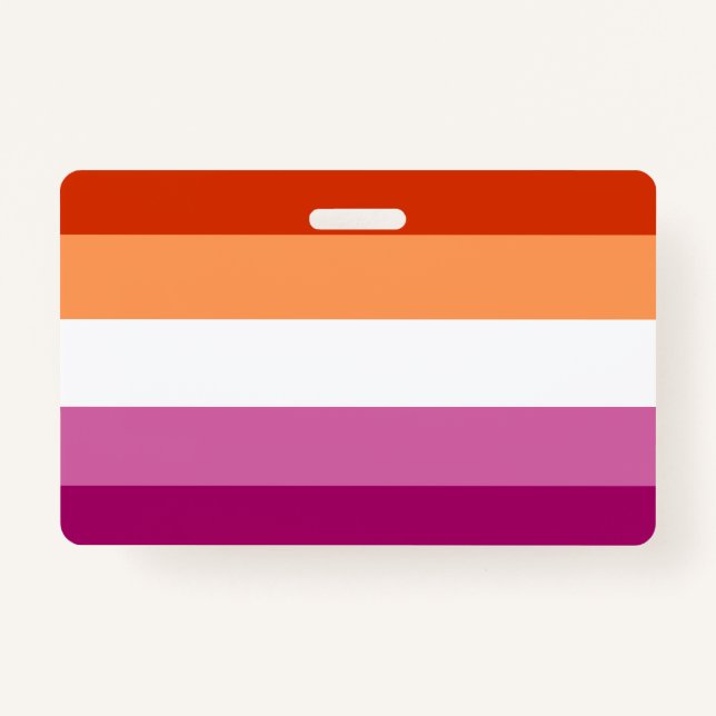 Badge Drapeau lesbien (Devant)