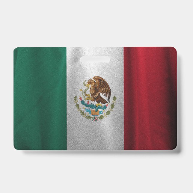 Badge Drapeau mexicain (Face)