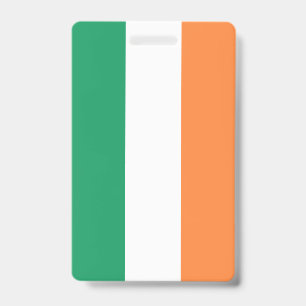 Badge Drapeau national de l'Irlande, norme irlandaise, b