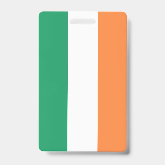 Badge Drapeau national de l'Irlande, norme irlandaise, b (Avant)