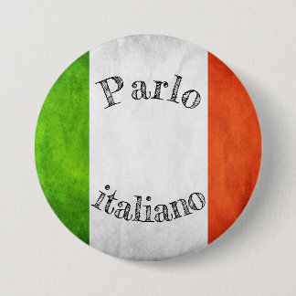 Badge drapeau parlo italiano