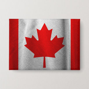 Badge Drapeau rétro du Canada