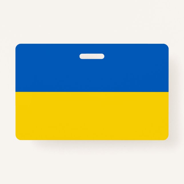 Badge Drapeau ukrainien (Ukraine) (Devant)