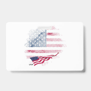 Badge Drapeau USA