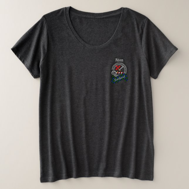 Badge du clan Adam pour femmes en grande taille (Design devant)