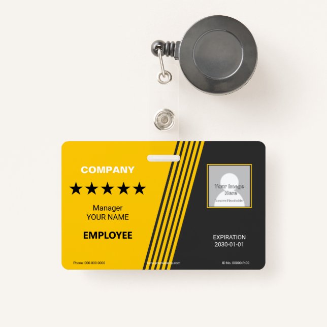 Badge du distributeur (Front with Retractable)