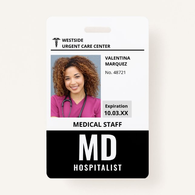Badge du logo photo de MD ID Hospitalist (Devant)