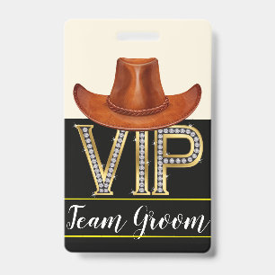 Badge du Mariage Team Groom