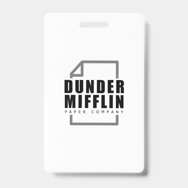 Badge Dunder Mifflin (Avant)
