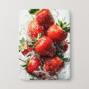 Badge Éclaboussure de fraise