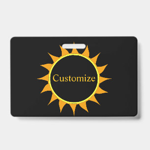 Badge Éclipse totale de soleil Thunder_Cove