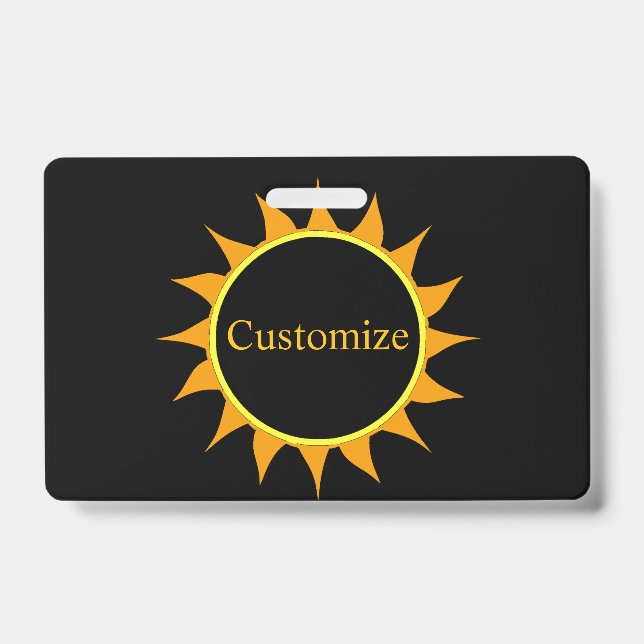 Badge Éclipse totale de soleil Thunder_Cove (Avant)