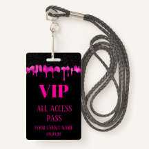 Élégant Black Hot Pink Driving VIP Access, événeme