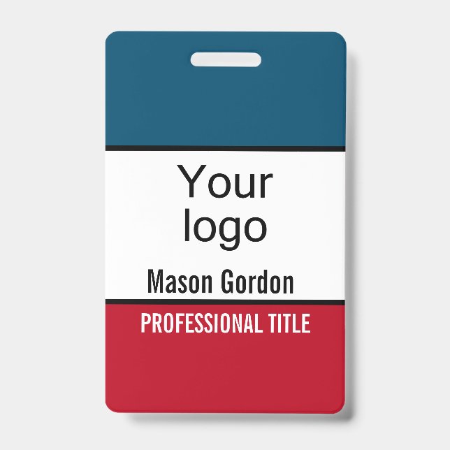 Badge élégant et minimaliste (Avant)