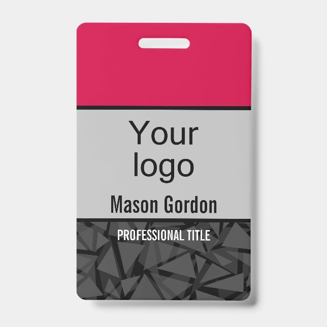 Badge élégant et minimaliste (Avant)