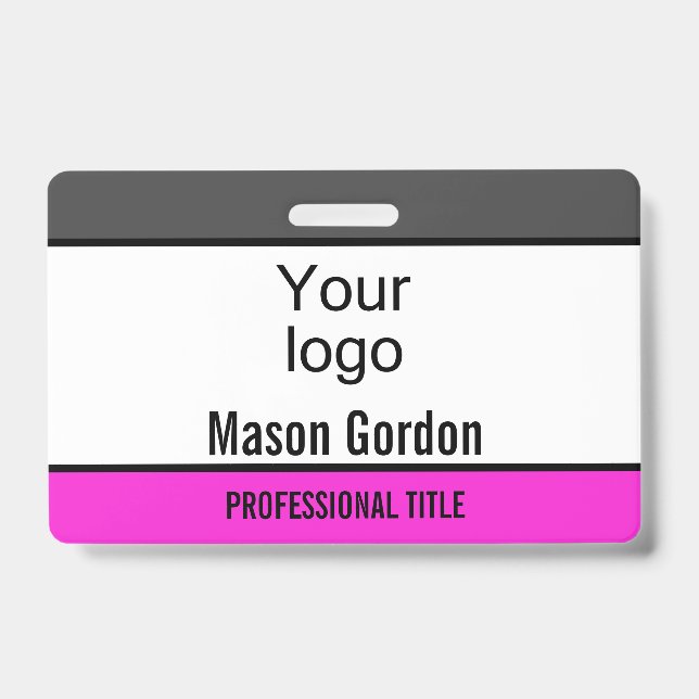Badge élégant et minimaliste (Avant)