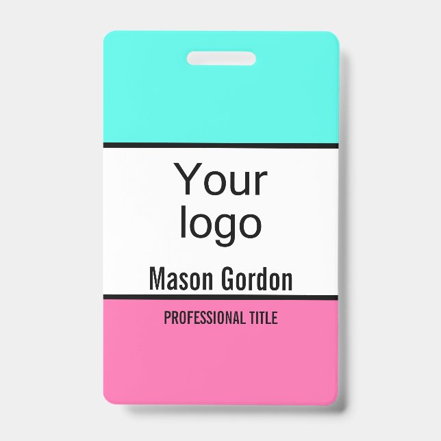 Badge élégant et minimaliste (Avant)