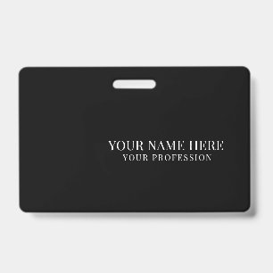 Badge Élégant logo personnalisé employé simple
