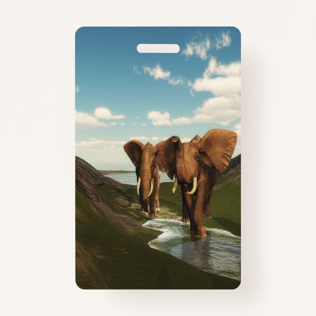 Badge Eléphant (Devant)