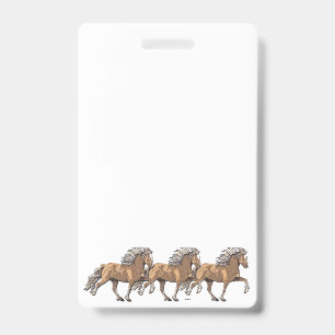 Badge Elska Cheval Islandais en Tolt