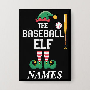 Badge Éluve de baseball avec nom personnalisé pour famil