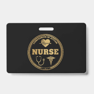 Badge Emblème de l'infirmière professionnelle La compa