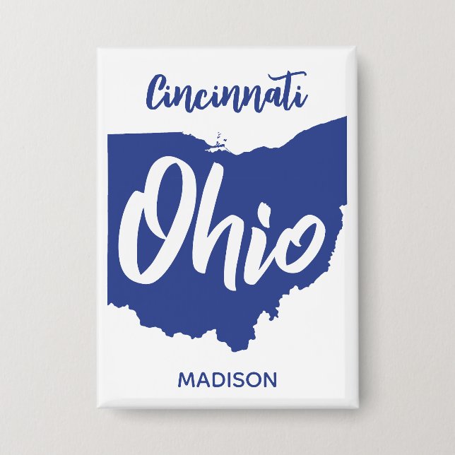 Badge Emplacement personnalisé et nom Ohio (Recto)
