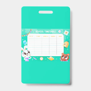 Badge Emploi du temps scolaire