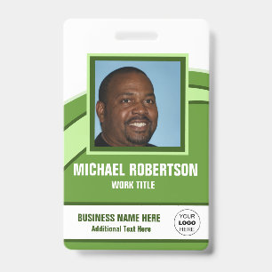 Badge employé avec photo personnalisée