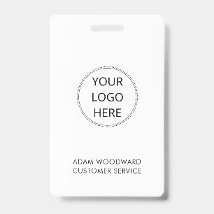 Badge employé de personnel d'entreprise à logo per
