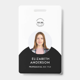 Badge Employé d'entreprise minimaliste personnalisé