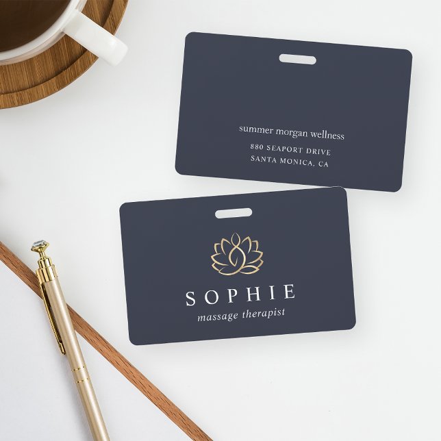 Badge Employé du Gold Lotus Flower Spa (Créateur téléchargé)
