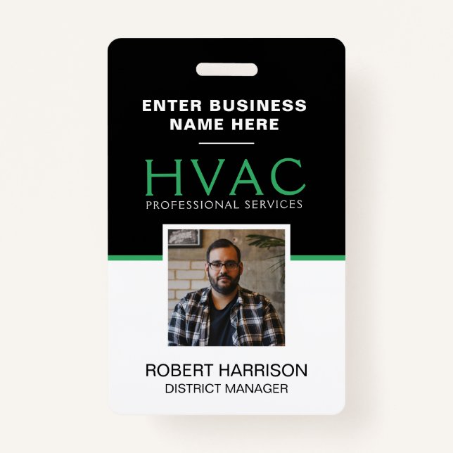 Badge Employé HVAC (Devant)