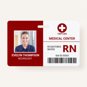 Badge Employé Médicale de l'hôpital - ID photo de l'infi