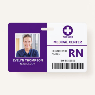 Badge Employé Médicale de l'hôpital Infirmière inscrite 