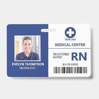 Badge Employé Médicale de l'hôpital Infirmière inscrite
