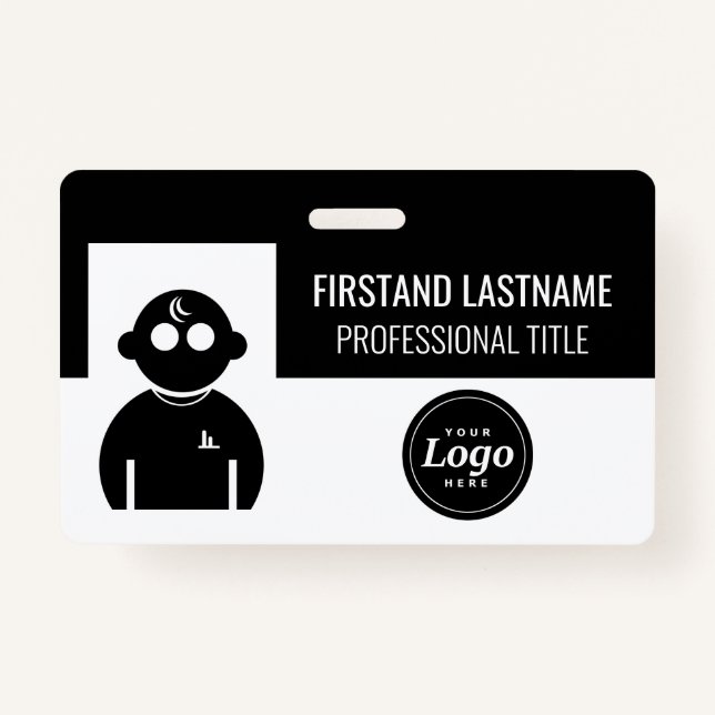 Badge Employé noir (Devant)