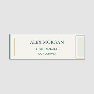Badge employé or moderne