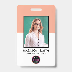 Badge Employé personnalisé   Employé d'entreprise minima
